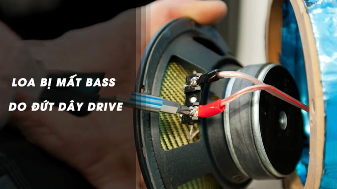 Mất tiếng bass do đứt dây drive